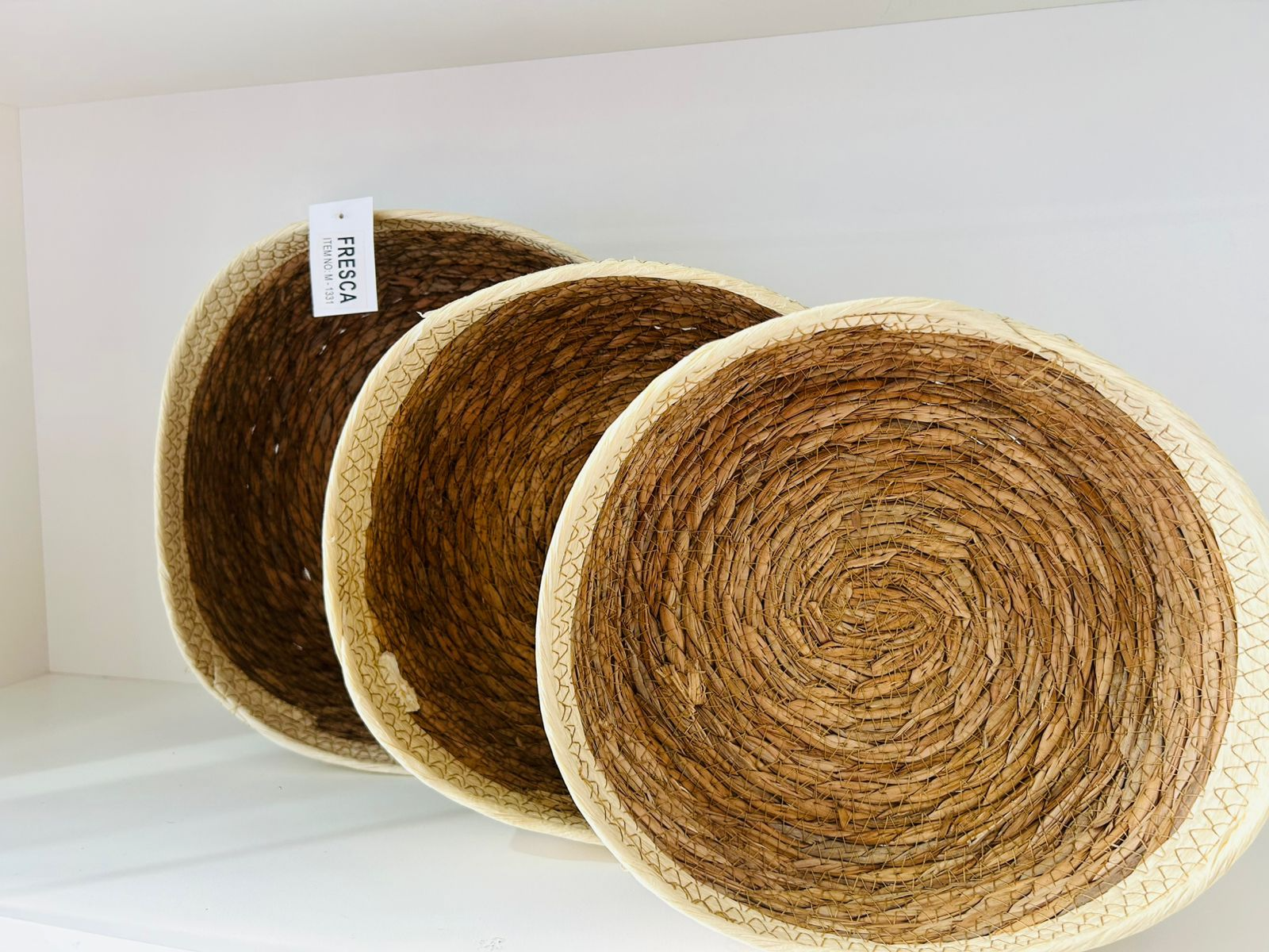 SET X 3 DE BANDEJAS MACETERAS CON BORDE ALGODON F1331 - COD.: 2653