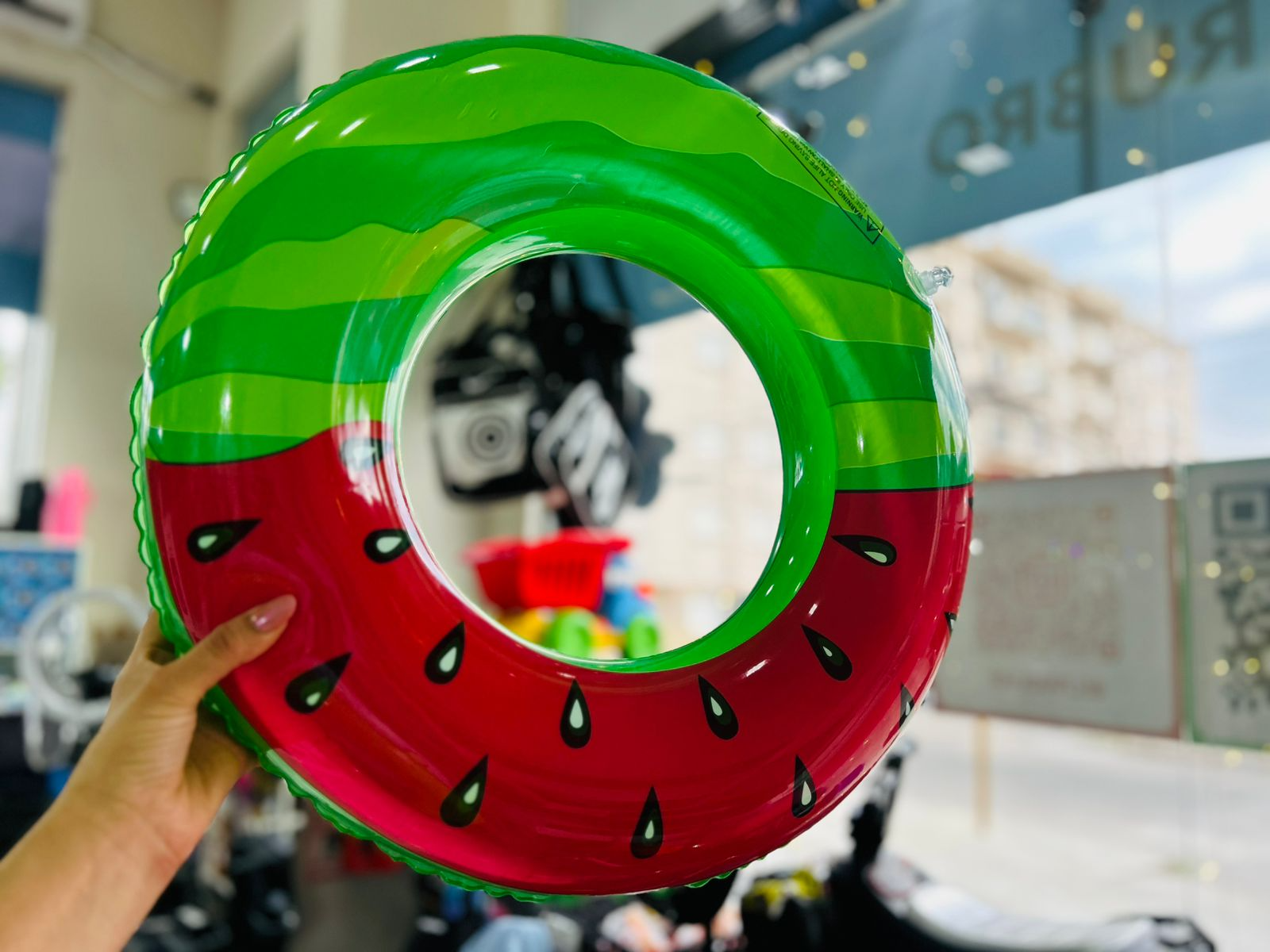 ARO INFLABLE SALVAVIDA "CAR MOBILIZATION" SANDIA / FRUTAS - COD.:2474