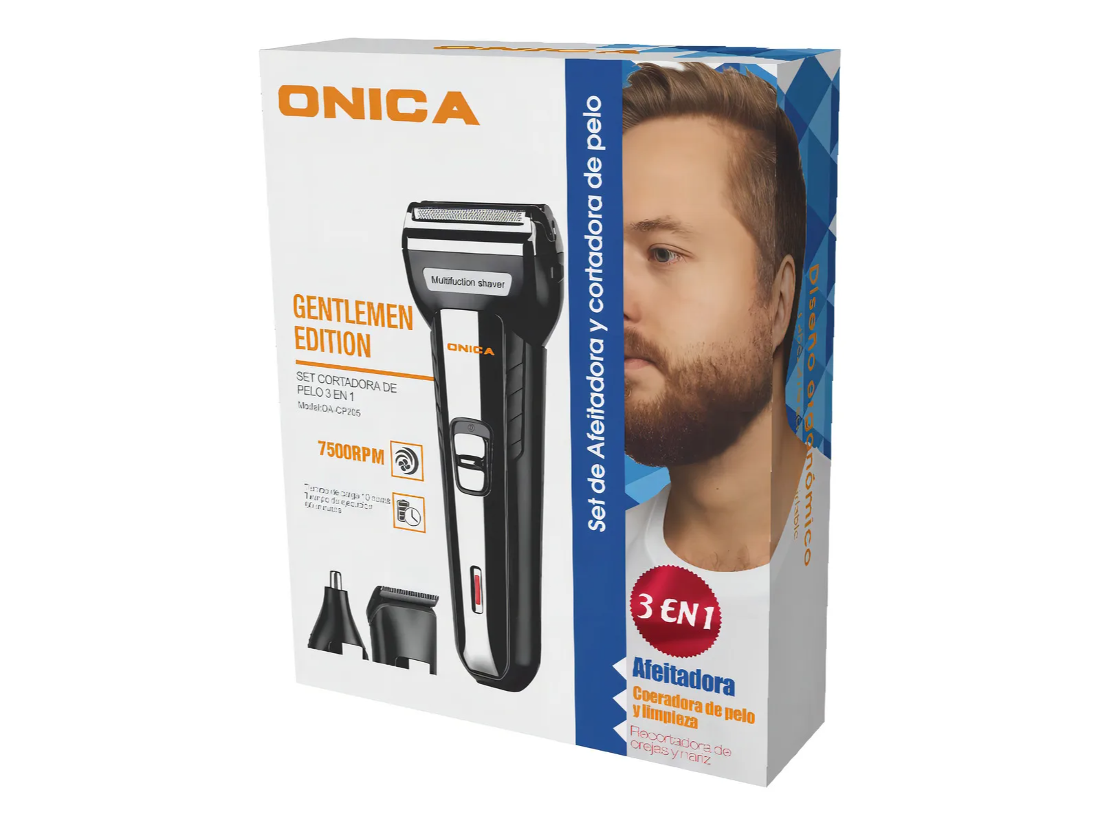 AFEITADORA "ONICA" 3 EN 1 - COD.: 1131