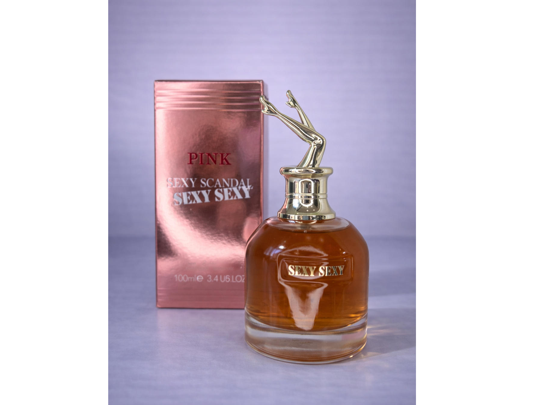 PERFUME "SEXY SCANDAL PINK" CAJA ROSA PLATEADO - COD.: 2622