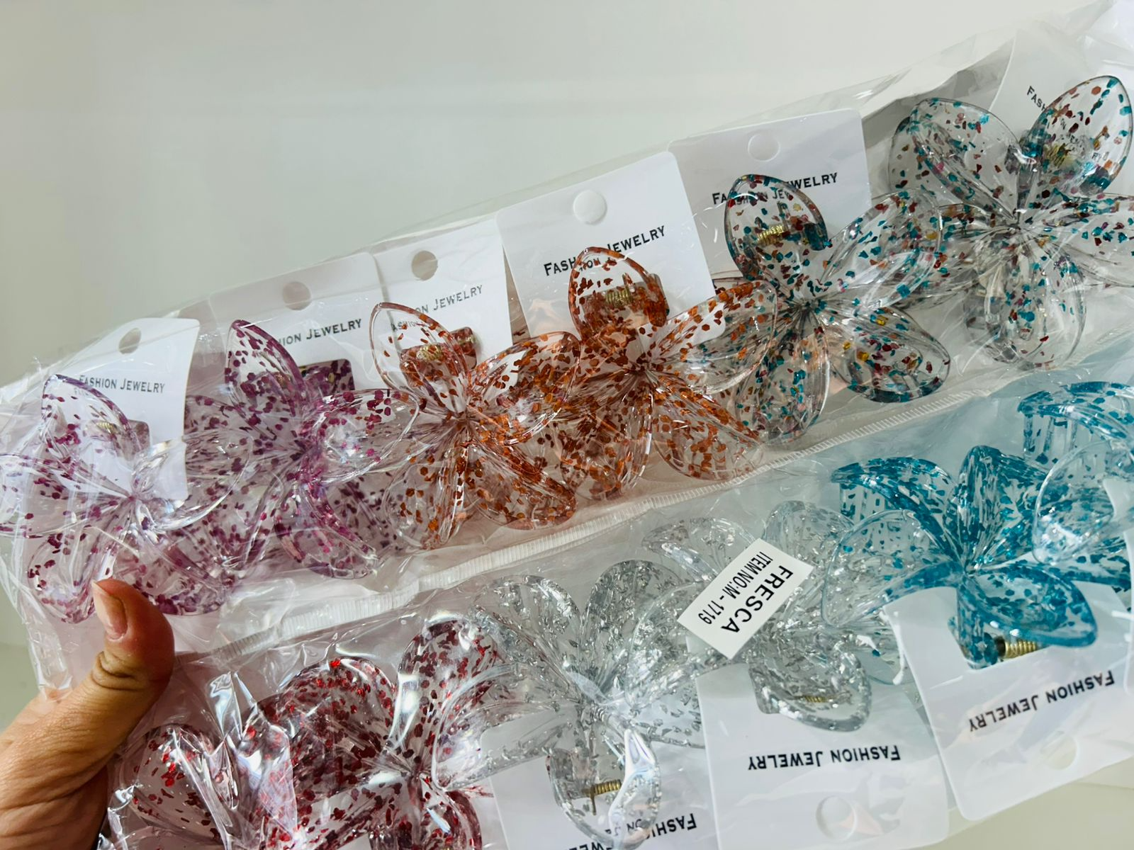 12 PRENSAS PARA PELO SURTIDAS "FRESCA" M-035  - COD.: 2273