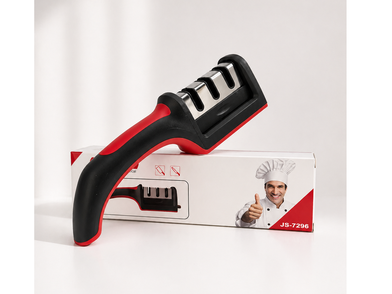 AFILADOR DE CUCHILLOS EN CAJA "JS-7296" - COD.:789
