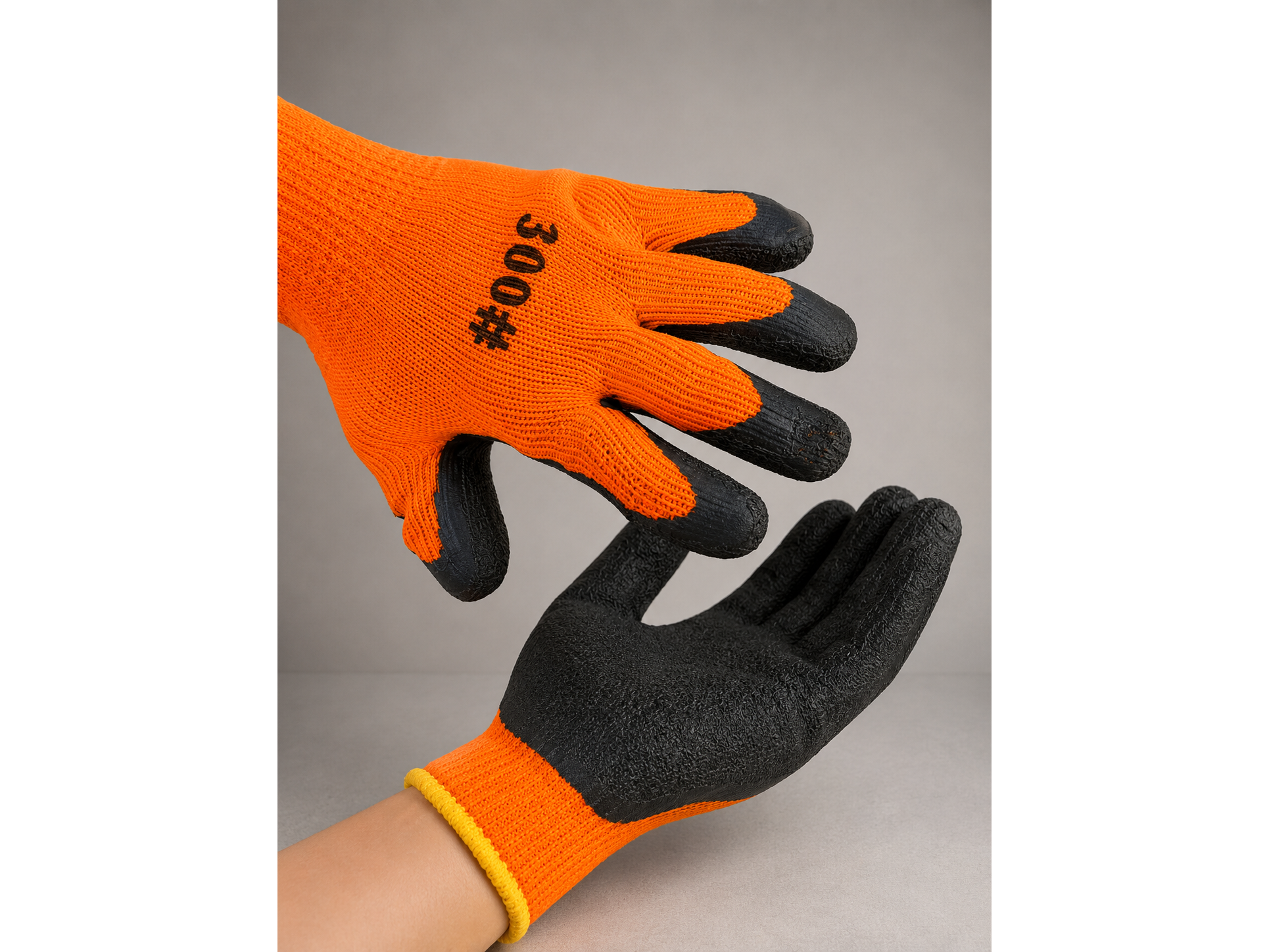 GUANTES DE TRABAJO "AMARILLO/NARANJA" #300 "KU-202  - COD.: 1776