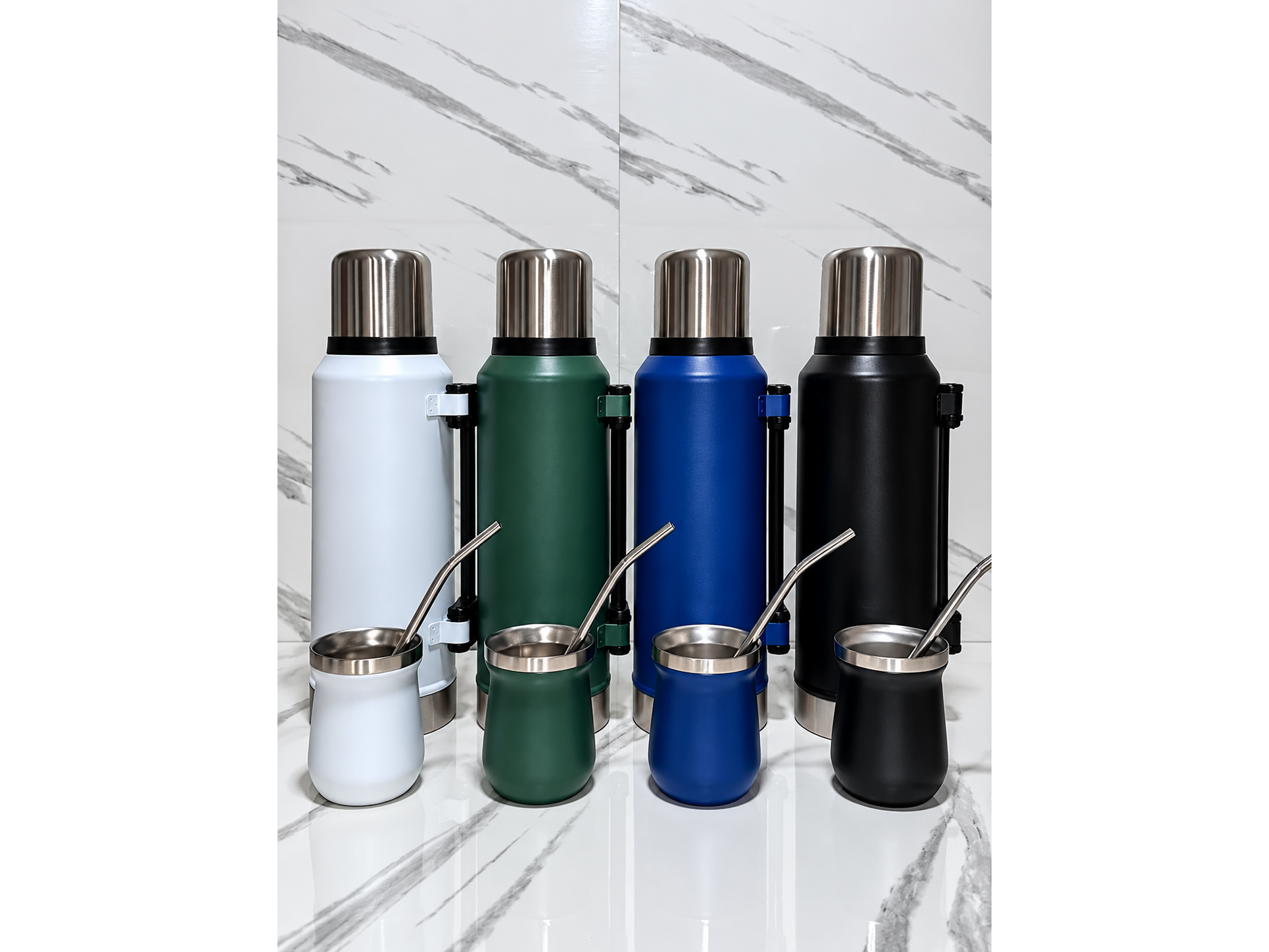 COMBO TERMO, MATE Y BOMBILLA "COLORES VARIOS " CD-1202 - COD.: 702