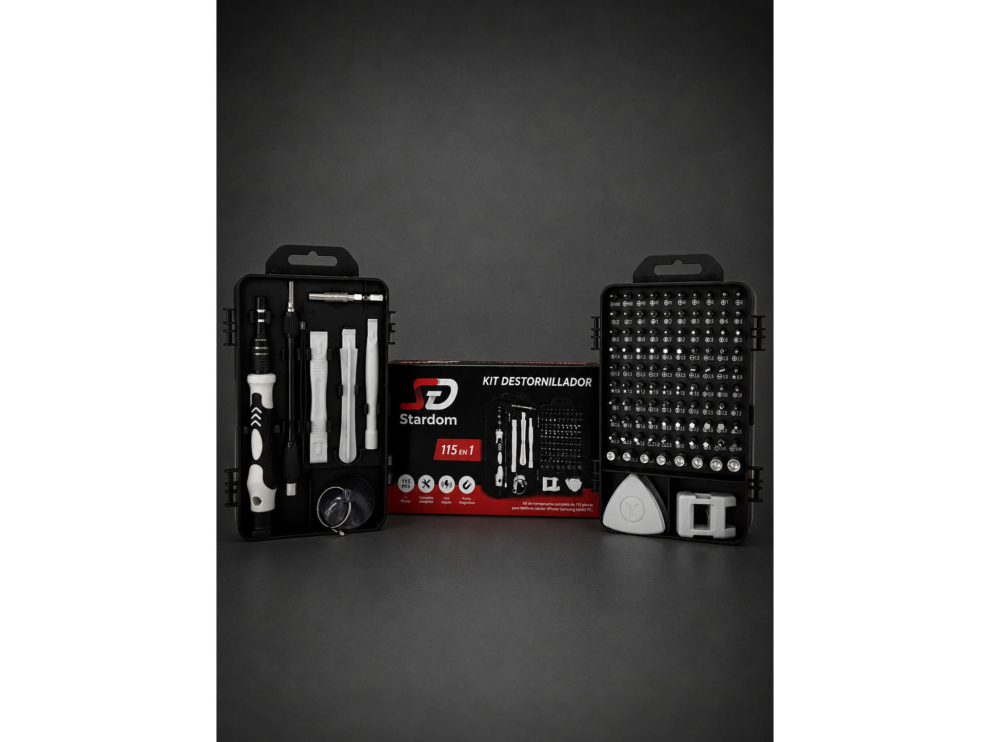 KIT DE DESTORNILLADORES DE PRESICION "STARDOM" 115 EN 1 COD-2790