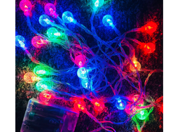 GUIRNALDA DE BOLITAS LED A PILA MULTICOLOR "LN-038" - COD.: 2331