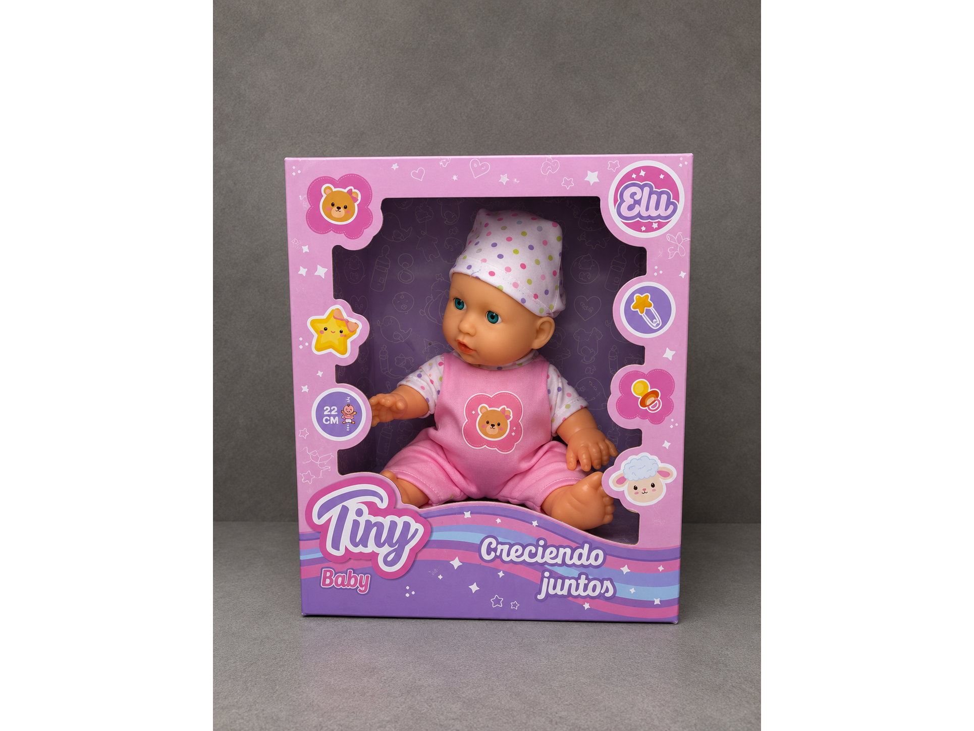 BEBE "TINY" CRECIENDO JUNTOS 22CM COD-2960