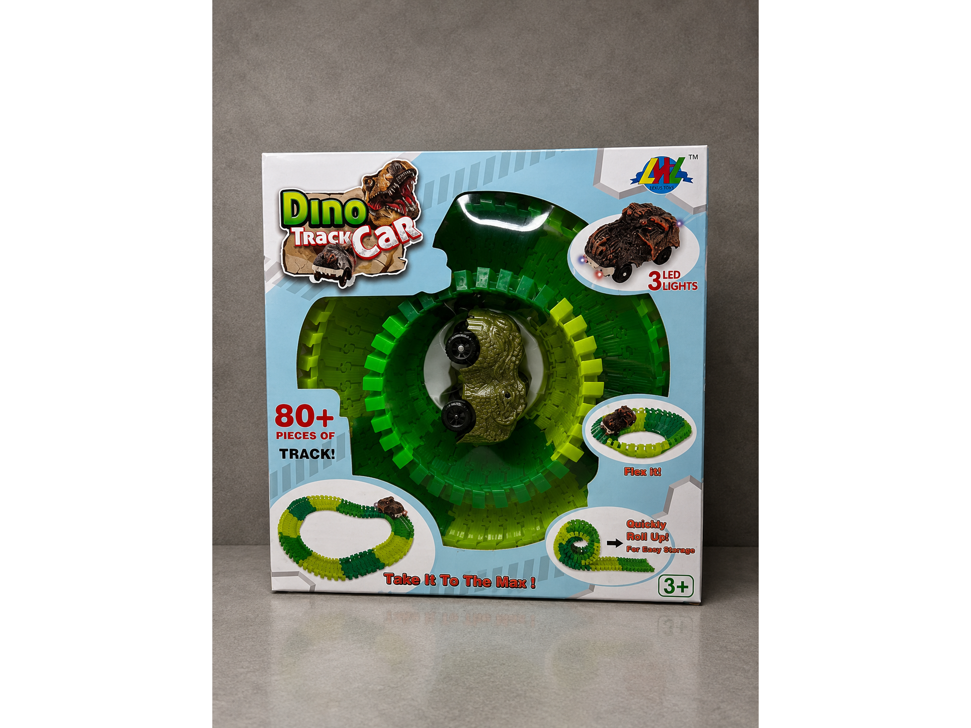 AUTO DINOSAURIO CON PISTA "DINO TRACK CAR " COD-2964