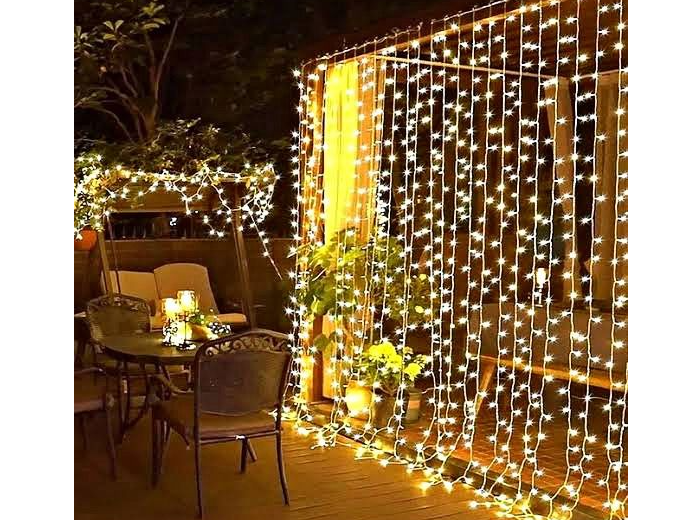 CORTINA DE LUCES NAVIDEÑAS "ARROZ CALIDA" LN-134 - COD.: 2203