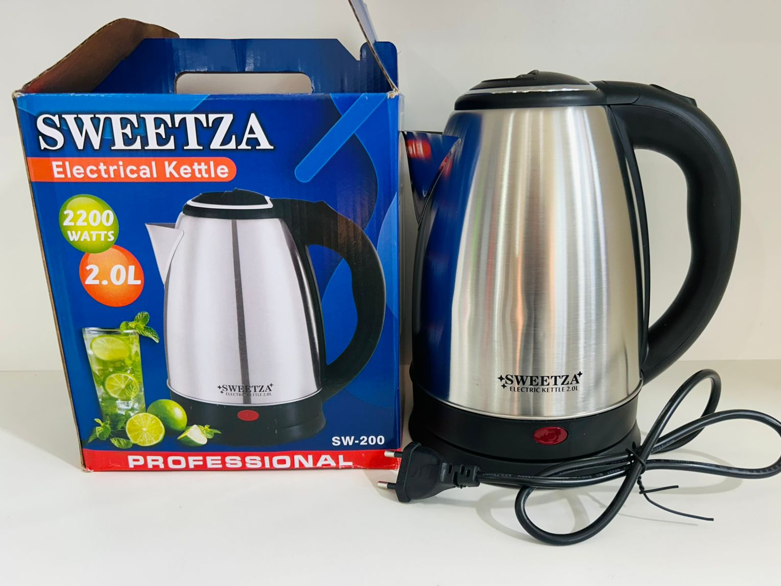 PAVA ELECTRICA "SWEETZA" 2LT SW-200 ACERO -COD.:2070