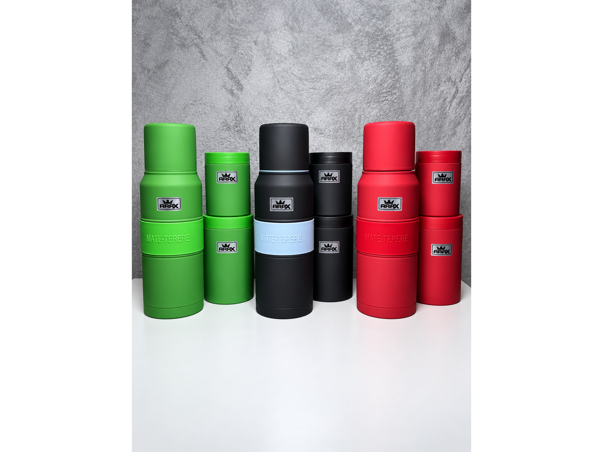 KIT MATERMO DE 1L CON YERBERA Y AZUCARERA "ARAX" COD:3075