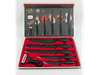 SET DE CUCHILLOS 6PCS MANGO MADERA EN CAJA - COD.: 2018
