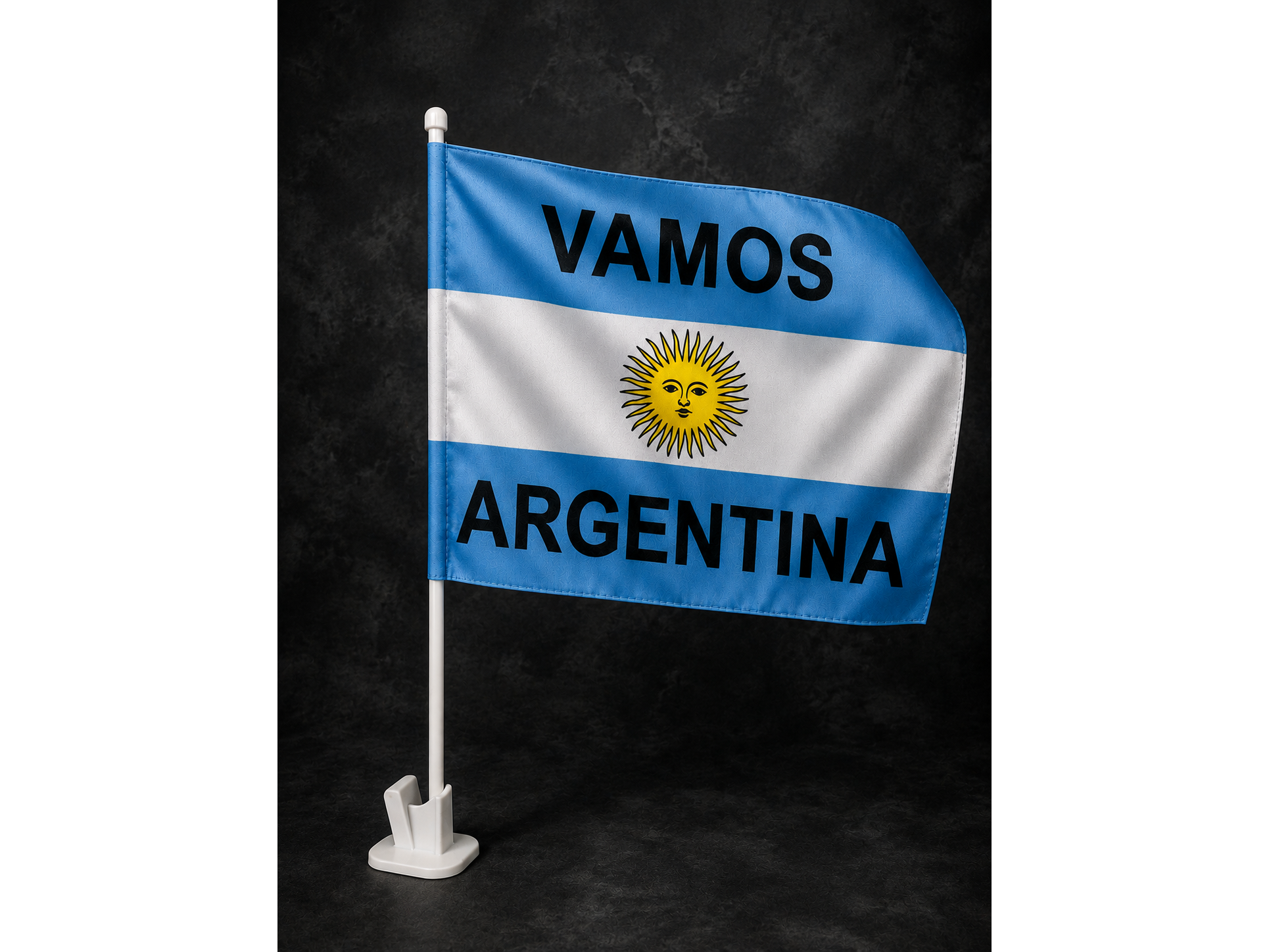ARGENTINA BANDERIN PARA AUTO CON GANCHO COD-337