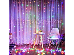 CORTINA DE LUCES NAVIDEÑAS "ARROZ MULTICOLOR" LN 135 - COD.: 2202