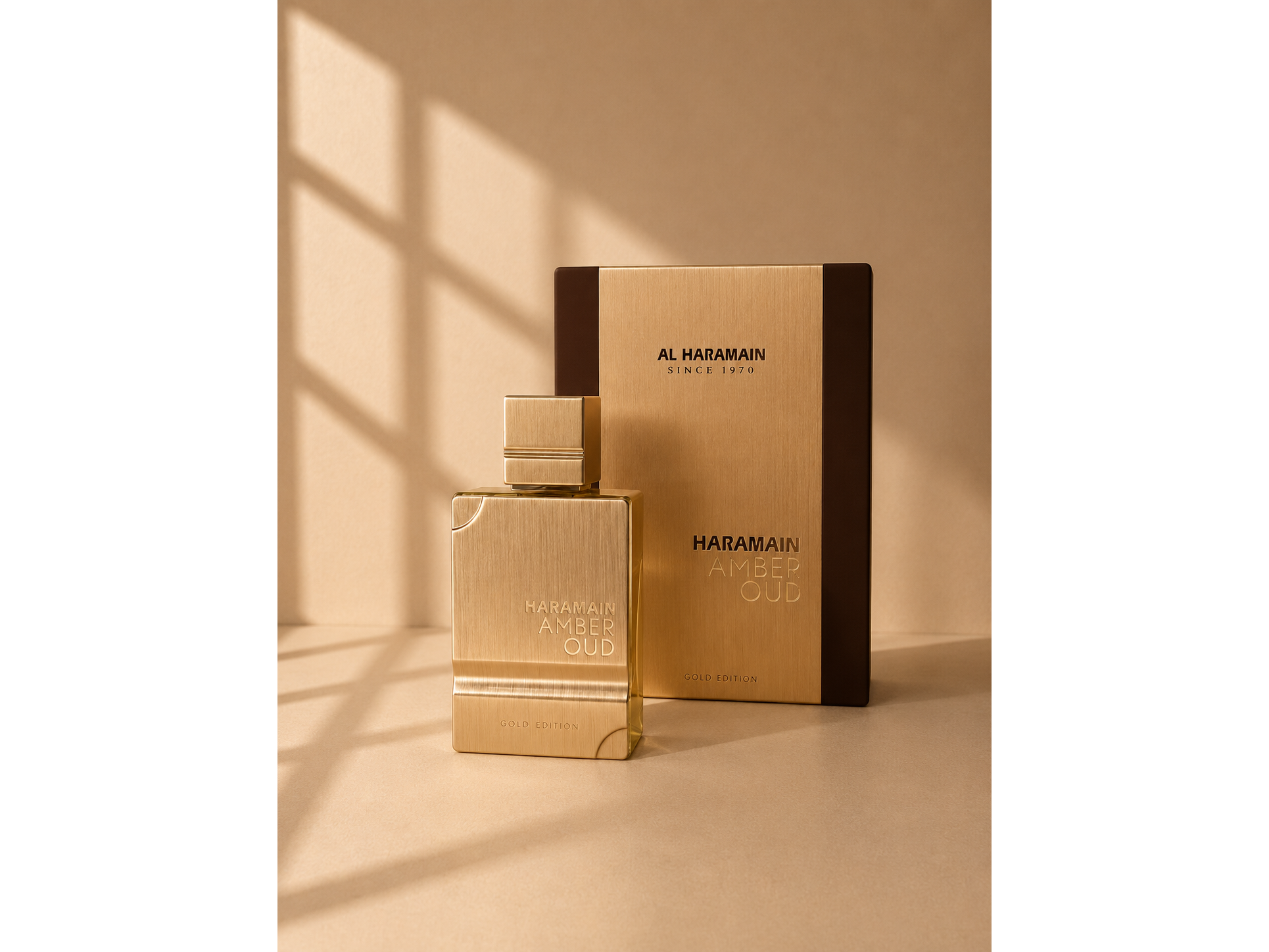 PERFUME "AL HARAMAIN AMBER OUD" CAJA DORADA Y NEGRA - COD.: 1432