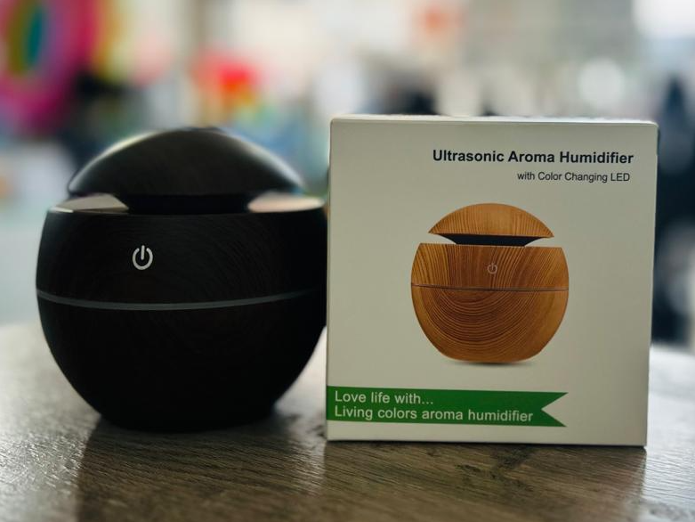HUMIDIFICADOR REDONDO SEMIL MADERA"ULTRASONIC" - COD.: 2558