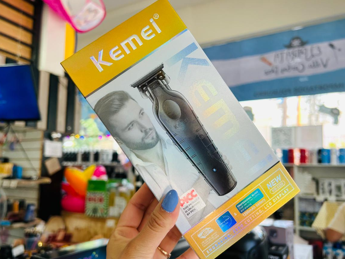 TRIMMER CORTA PELO "KEMEI" KM-2299 CAJA DORADA - COD.: 2508