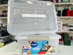 CAJA HERMETICA 20lt PLASTICA TRANSPARENTE "MAX PLAST" STORAGE CONTAINER - COD.:1902