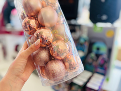 BOLITAS PARA ARBOL DE NAVIDAD MEDIANAS EN FRASCO X 20 - COD.: 2295