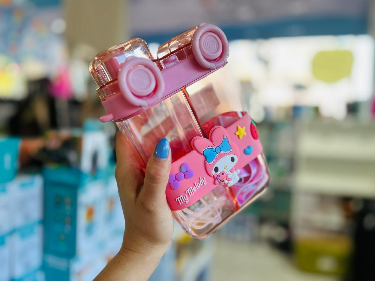 BOTELLA/ CANTIMPLORA DOBLE CON CORREA "PERSONAJES INFANTILES" - COD.: 2542