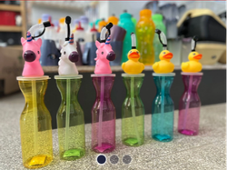 BOTELLA CABEZA DE UNICORNIO/PATITO - COD.: 1053