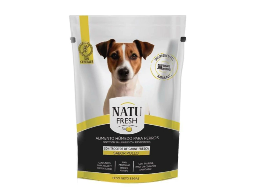 Pouch Natu Fresh Perro Adulto y Cachorro Sabor Pollo