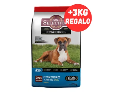 Dog Selection Criadores Cordero y Arroz 24 kg