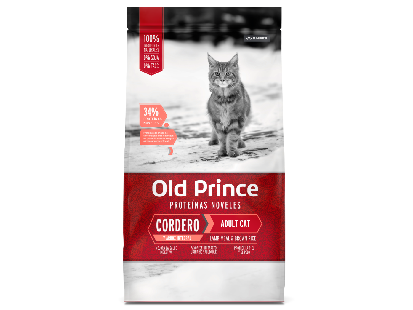 Old Prince Gatos Adultos Cordero y Arroz Integral 7.5KG