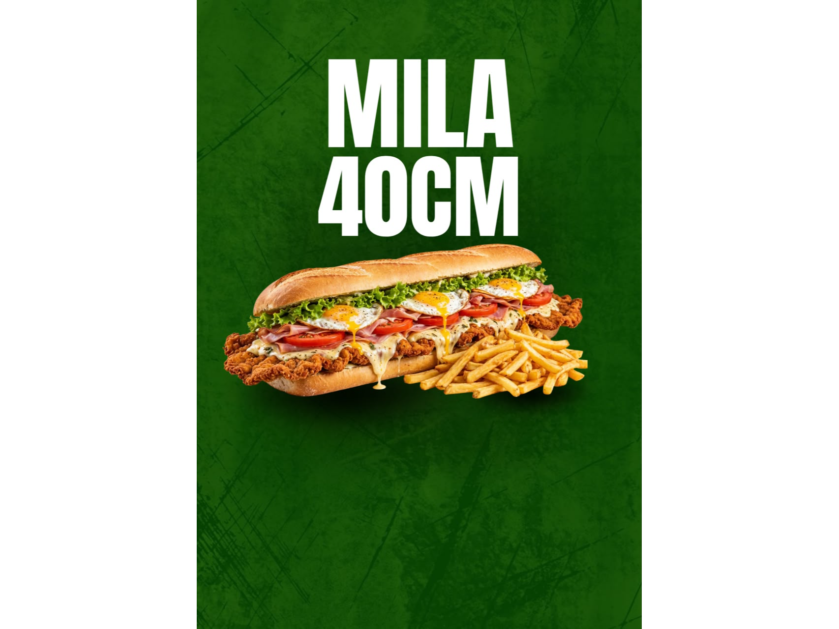 MILA 40CM (CON PAPAS) de GOAT BURGER