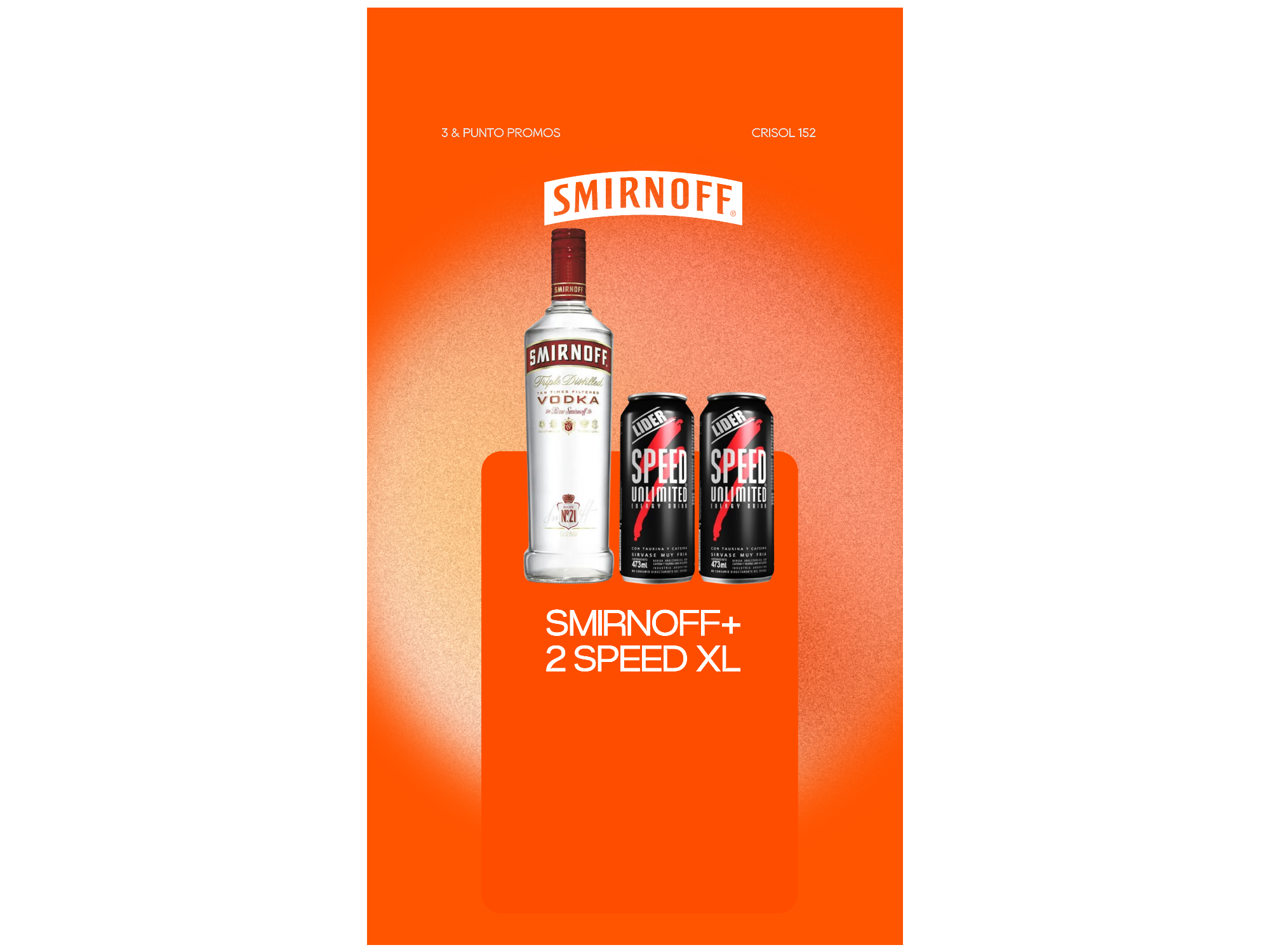 SMIRNOFF SABORIZADO + 2 SPEED XL