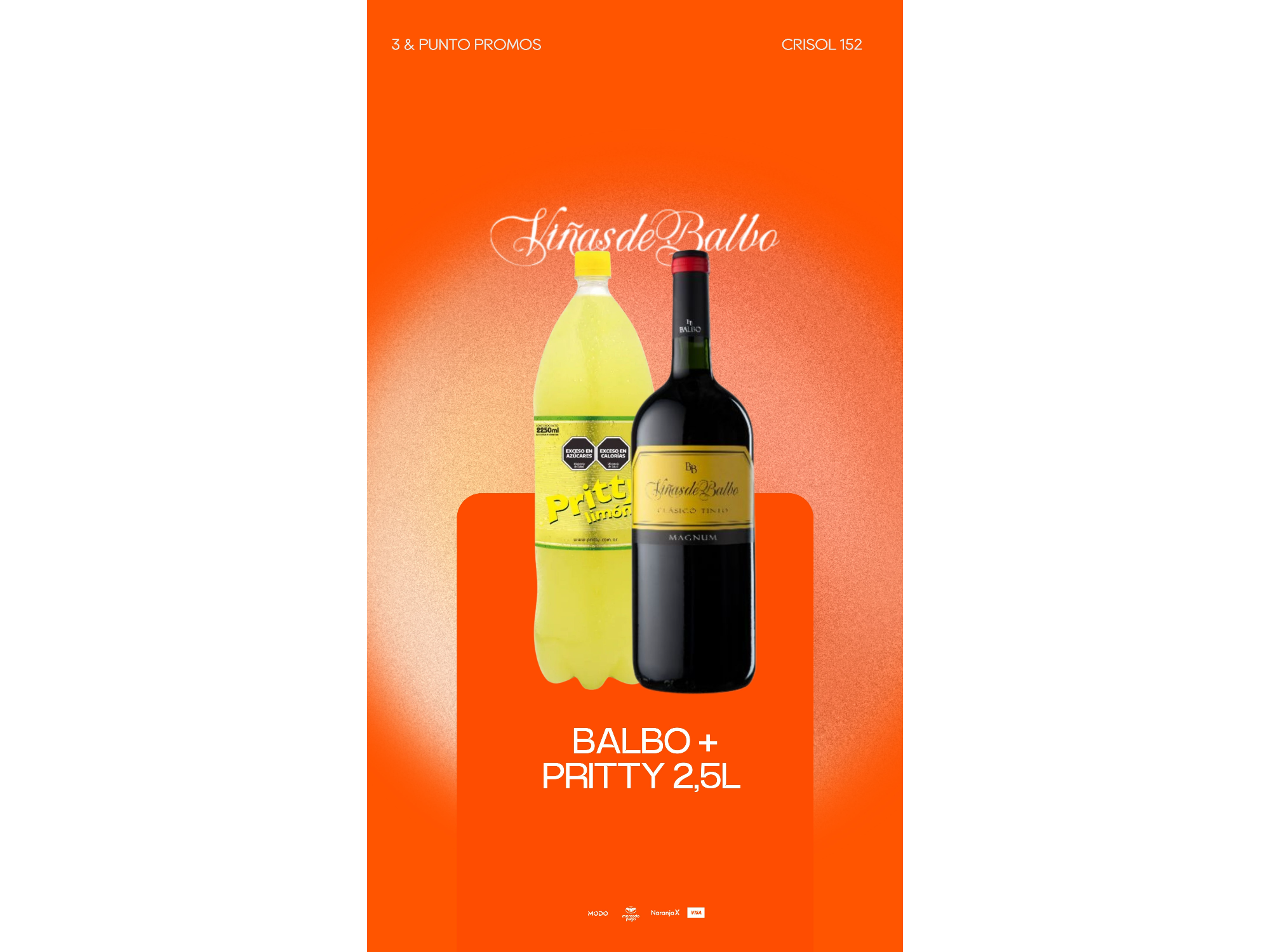 VINO BALBO + PRITTY 2,5l