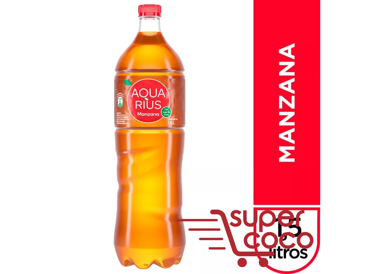 AQUARIS DE MANZANA X1500ML