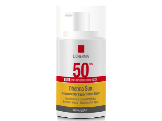 Dherma Sun Fotoprotector Facial Toque Seco FPS50 60ml
