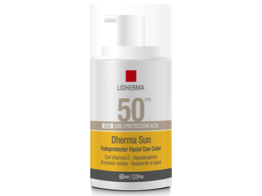 Dherma Sun Fotoprotector Facial con Color FPS50 60ml