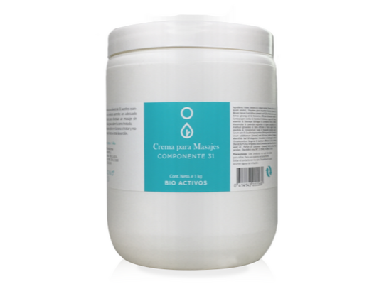 Crema para Masajes Componente 31 1kg