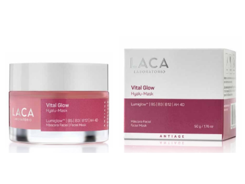 Vital Glow Hyalu Mask - Máscara Facial de Ácido Hialurónico 50g