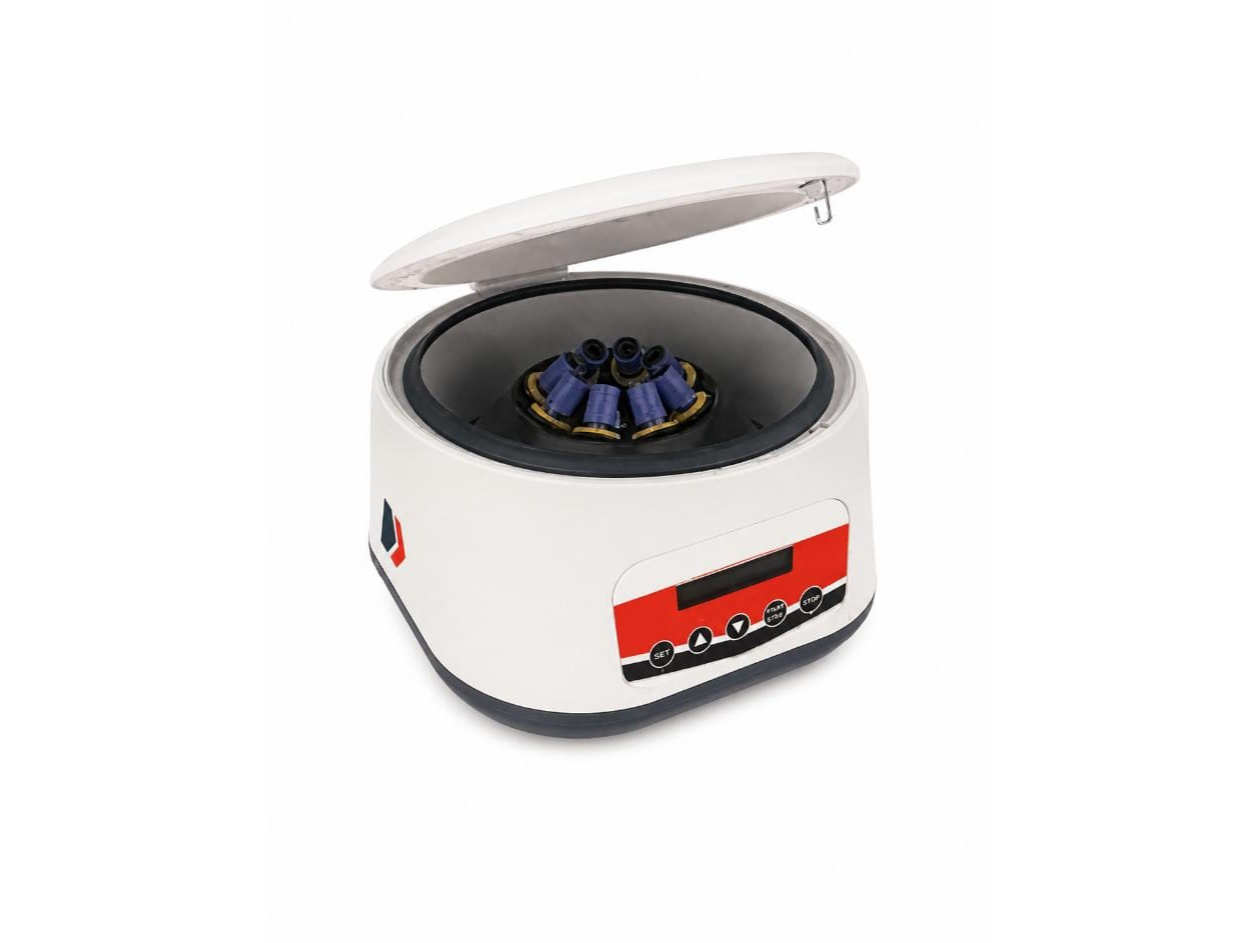 Centrífuga de mesa con rotor angular p/ 8 tubos. Marca Dauerhaft, modelo PRP-8
