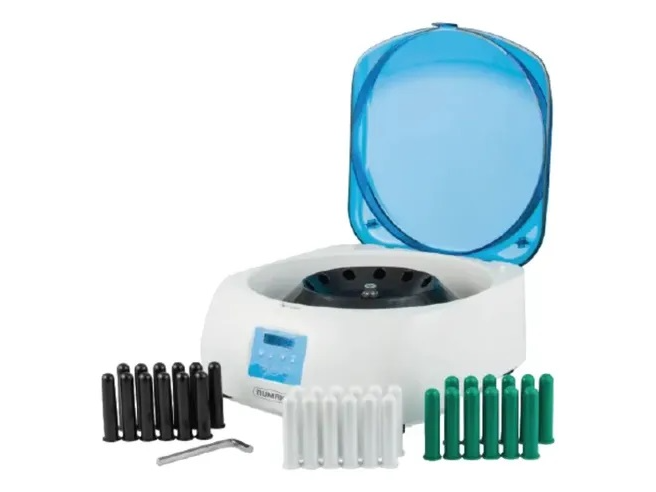 Centrífuga sin escobillas para 12 tubos de 15 ml y reductores. Marca Numak, modelo 12M