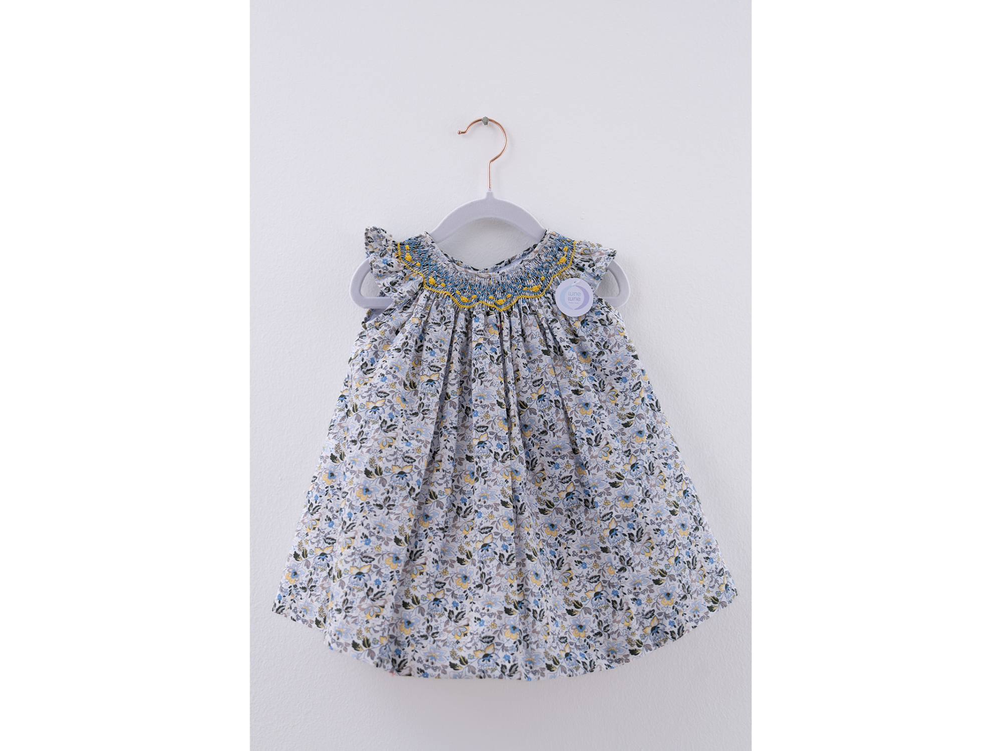 Flores Azul y Gris