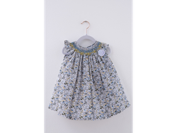 Flores Azul y Gris