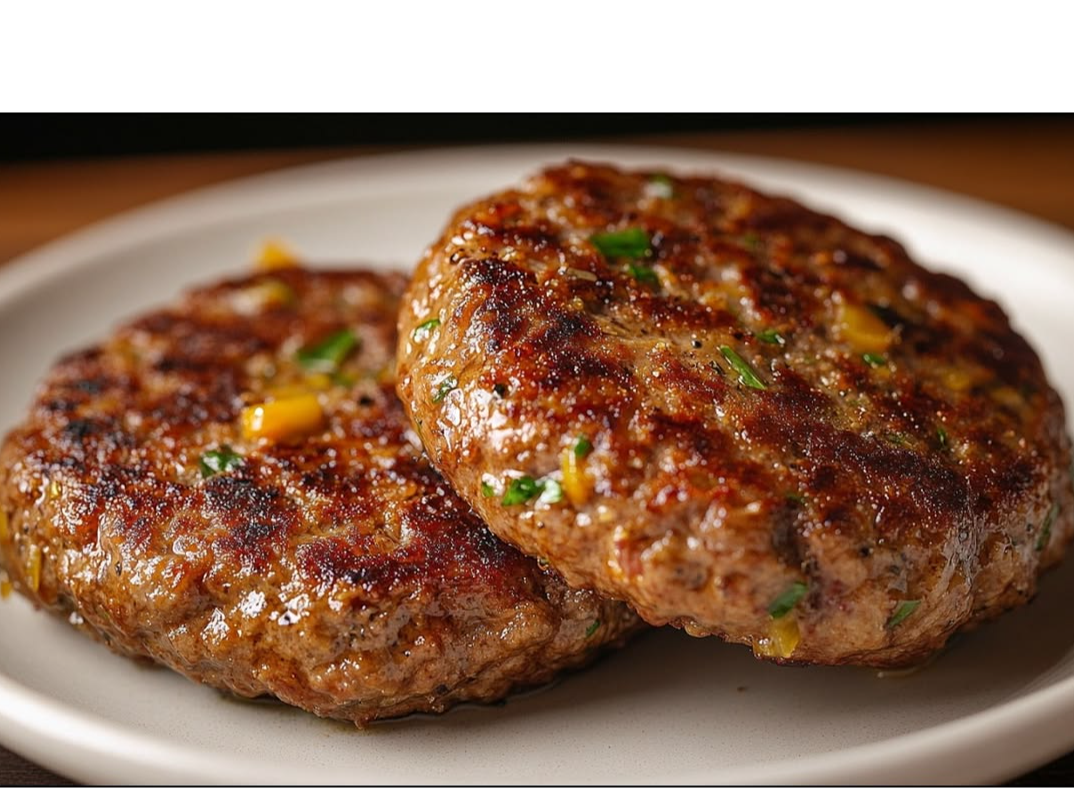Hamburguesa de carne y vegetales