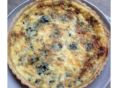 Tarta de cebolla y queso Azul