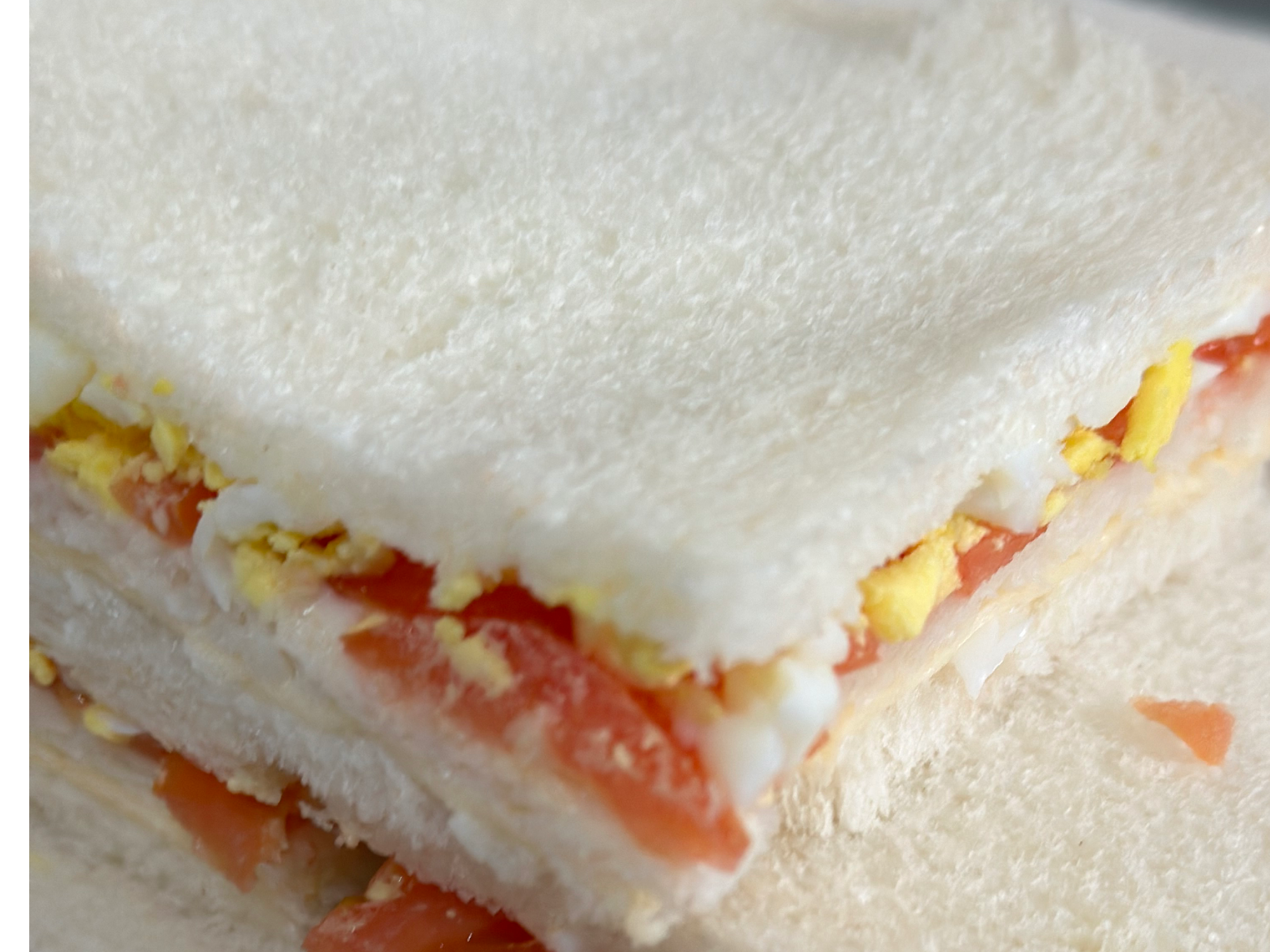 Sandwich de miga triple vegetariano