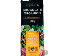 Chcolate orgánico 70% El Colonial- tableta