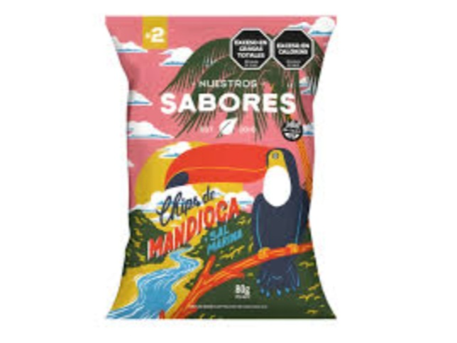 Chips de mandioca y sal marina