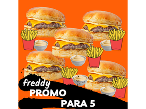 PROMO PARA 5 (CHEESE) de FREDDY BURGER