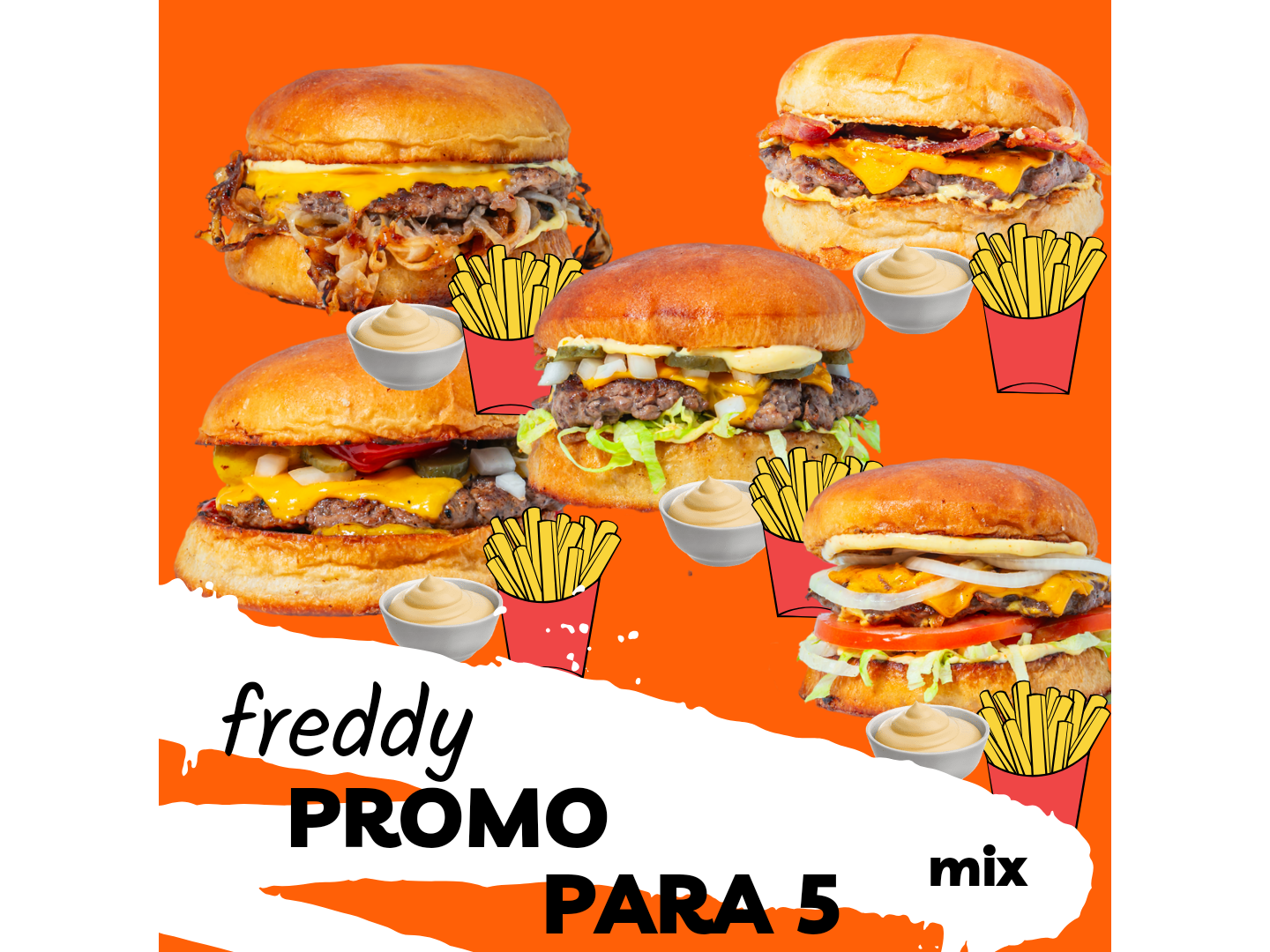 PROMO PARA 5 (MIX) de FREDDY BURGER