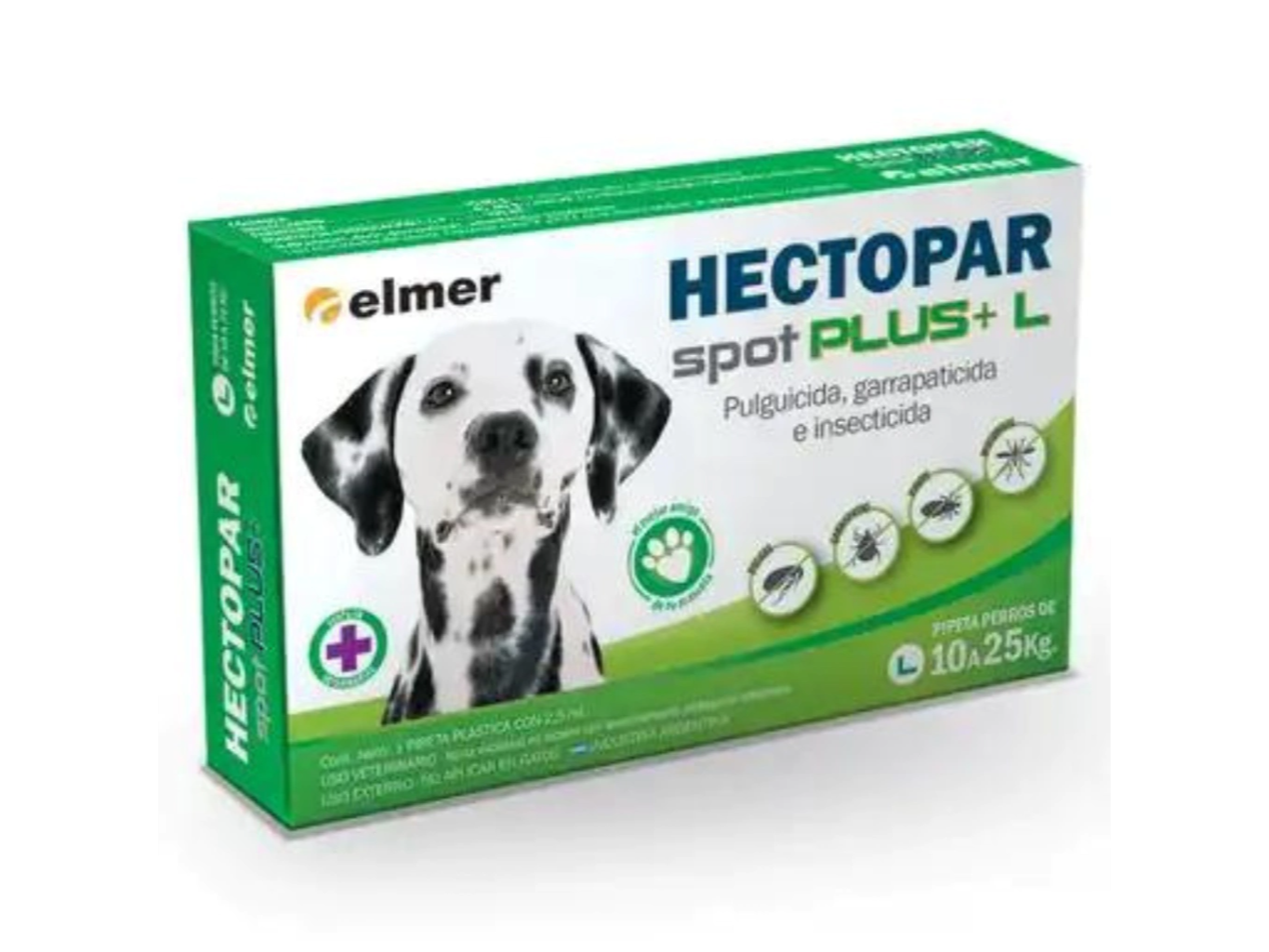 Pipetas Hectopar (10 a 25 KG) antipulgas y garrapatas