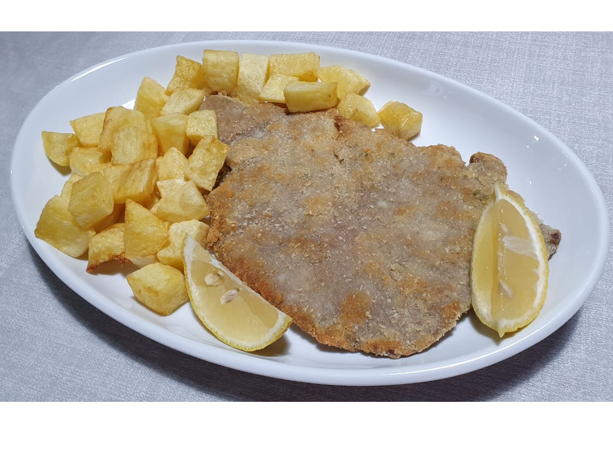 Milanesa de Ternera con Papas