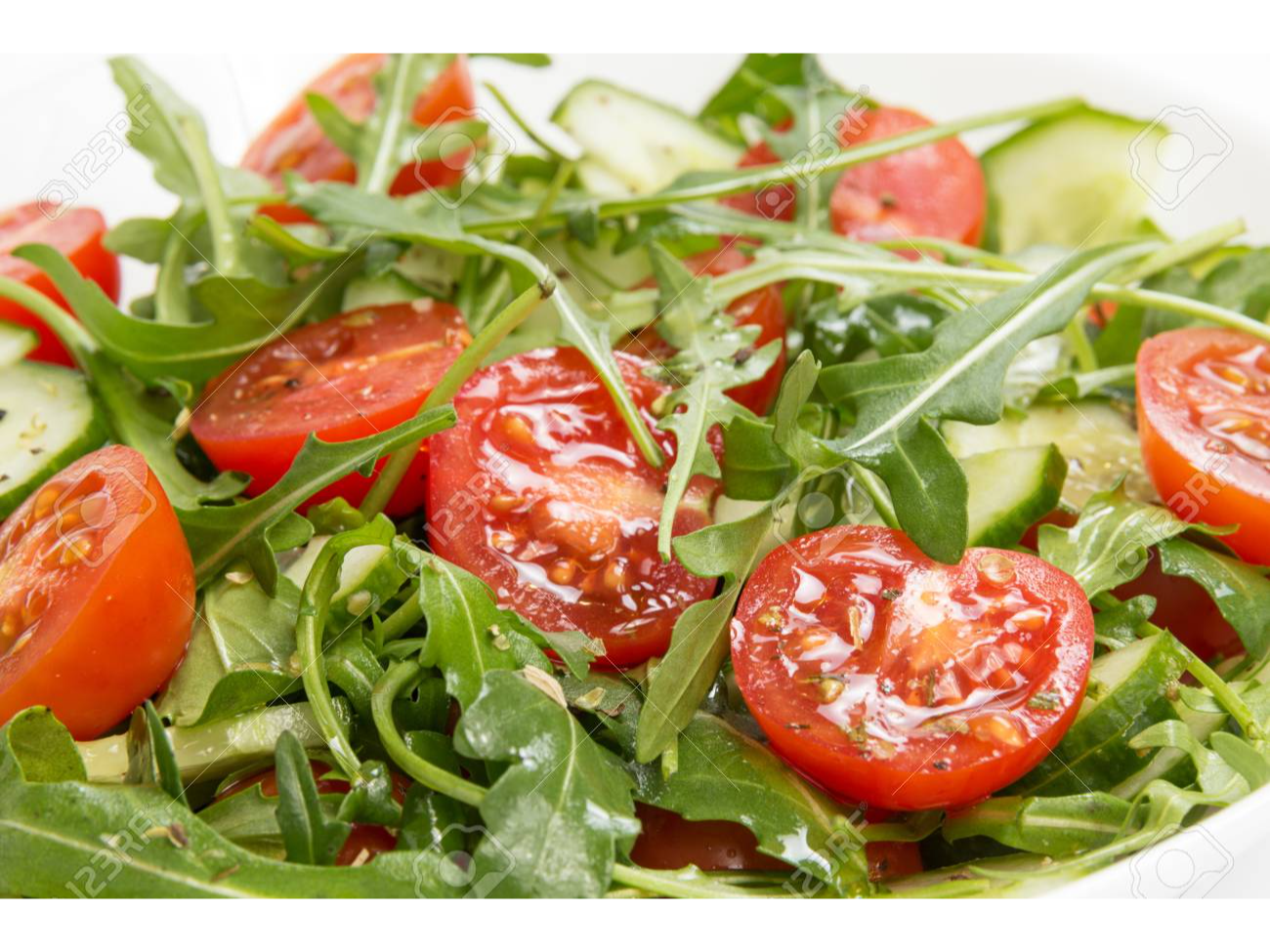 Ensalada de Tomates Cherry  y Rucula